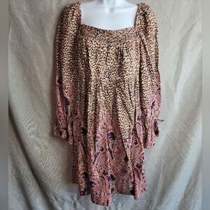 MAEVE Mixed Print Dress